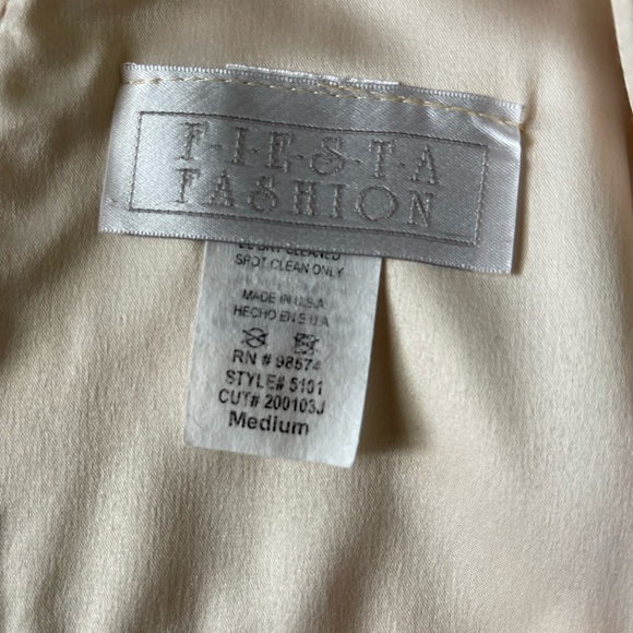 Beige prom evening dress - Picture 14 of 14